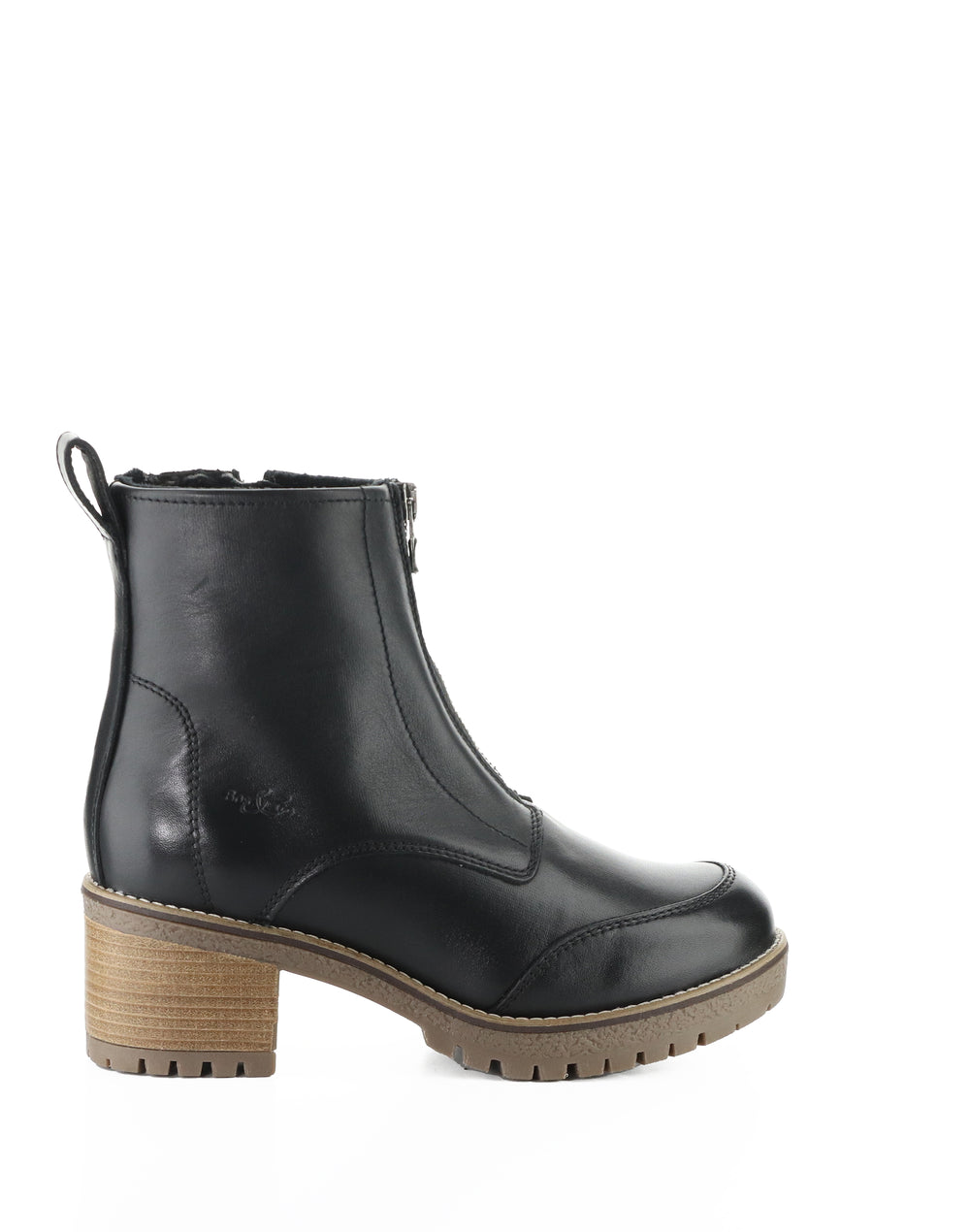 MUNRO BLACK FEEL LEATHER
