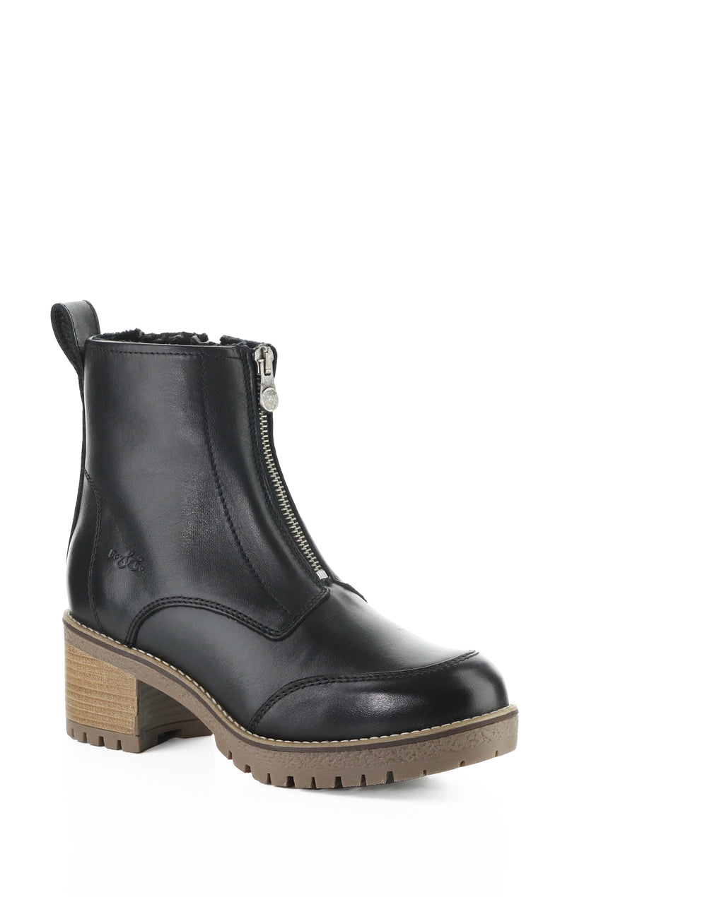 MUNRO BLACK FEEL LEATHER