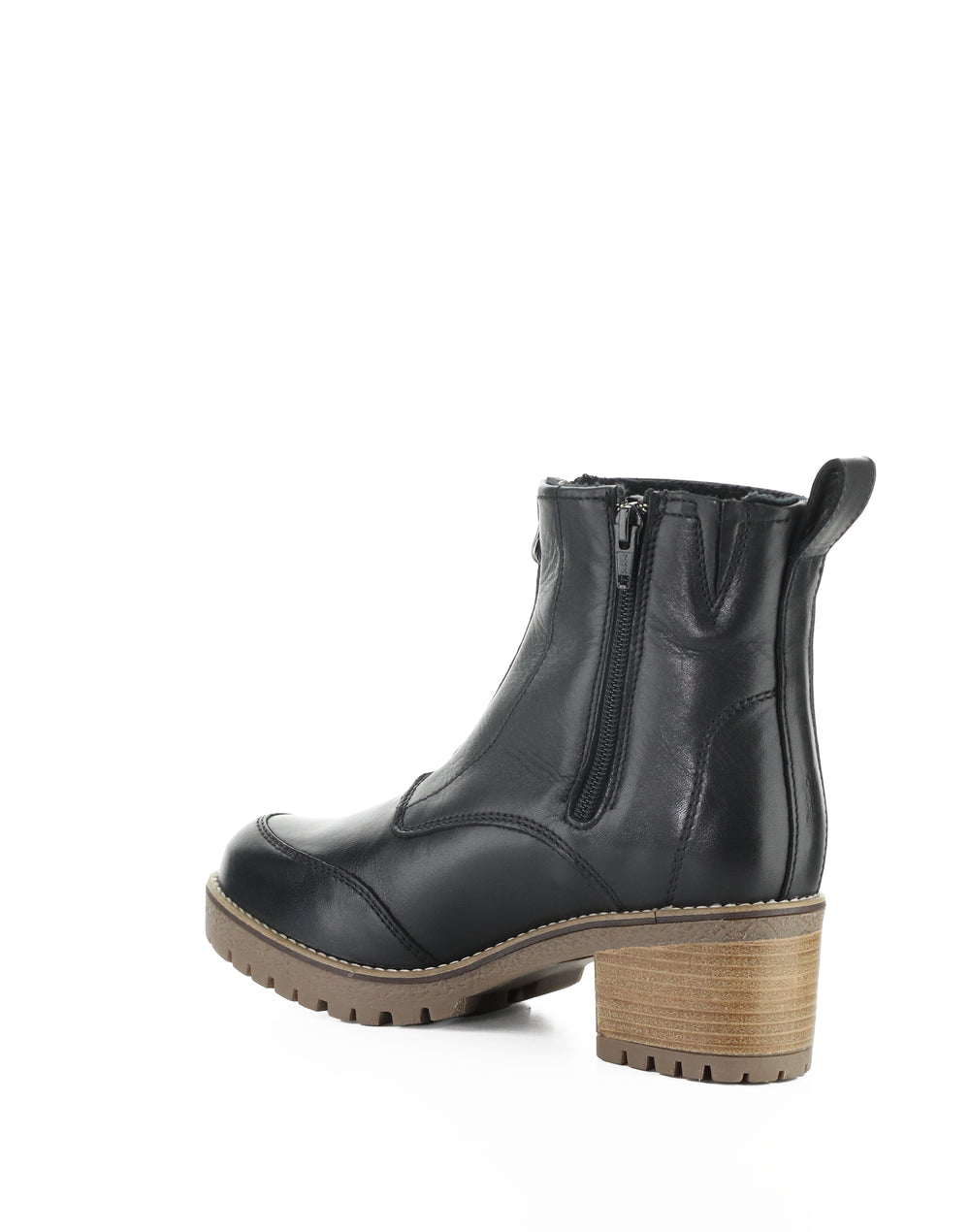 MUNRO BLACK FEEL LEATHER