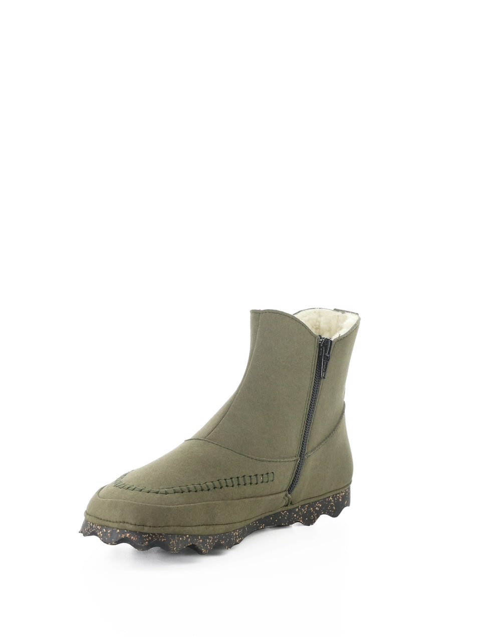 NUKE367ASP 001 MILITARY VEGAN SUEDE