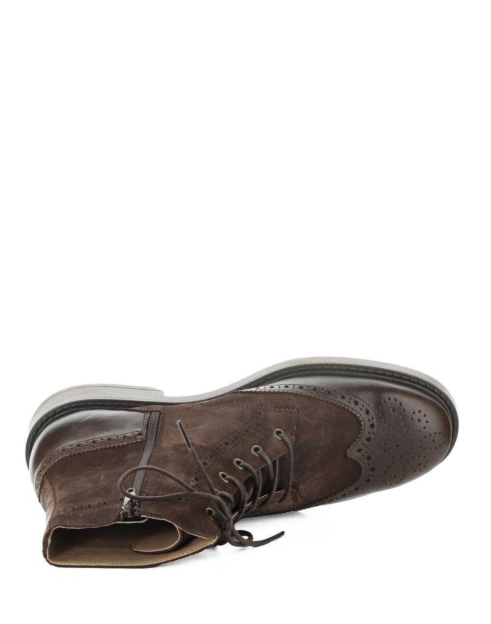 SILE529FLY 007 DK BROWN RUG/OIL SUEDE