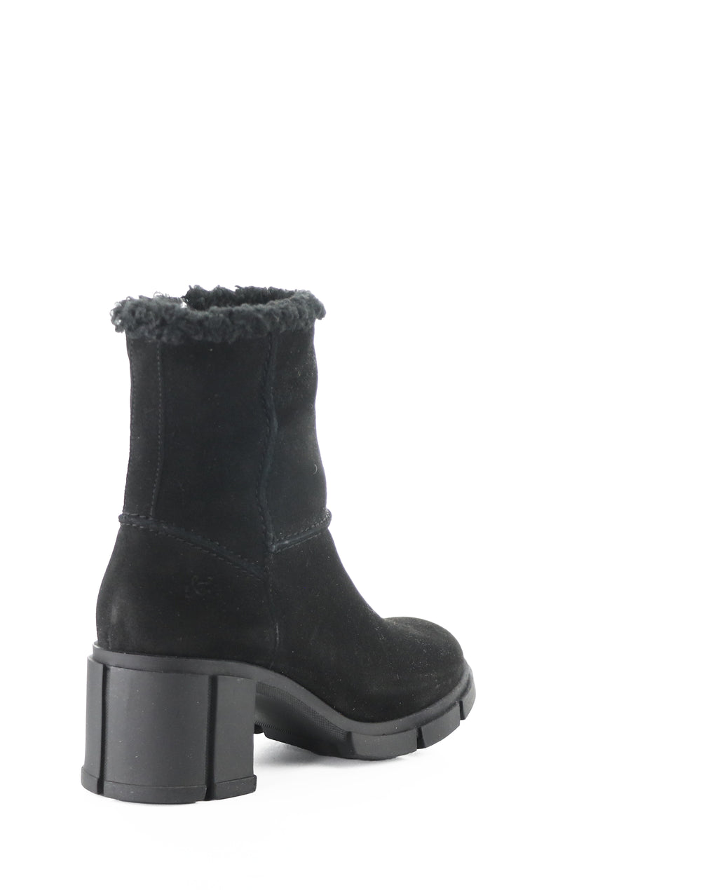 USHA BLACK SUEDE/FAUX FUR