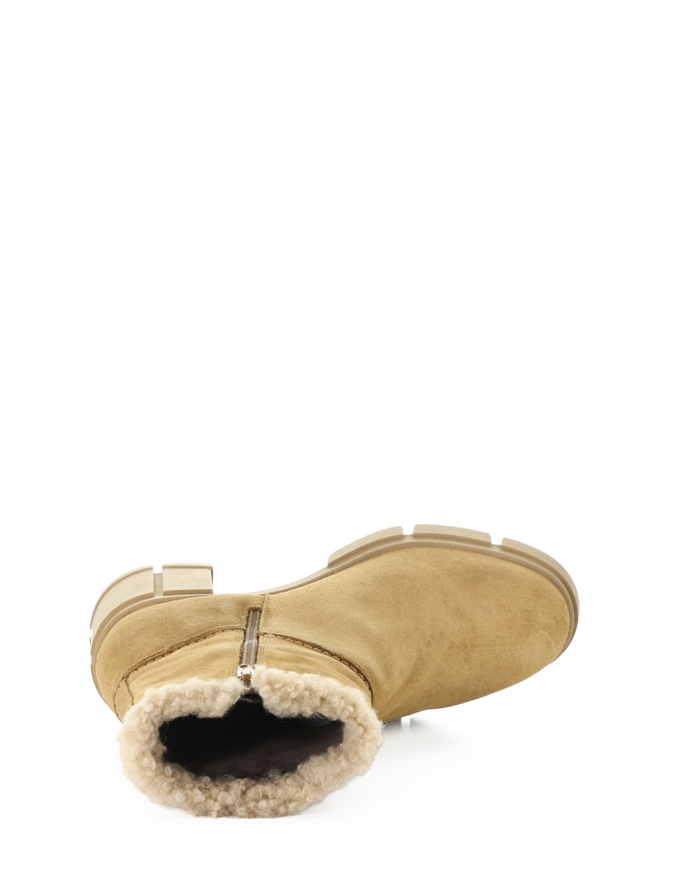 USHA CAMEL SUEDE/FAUX FUR
