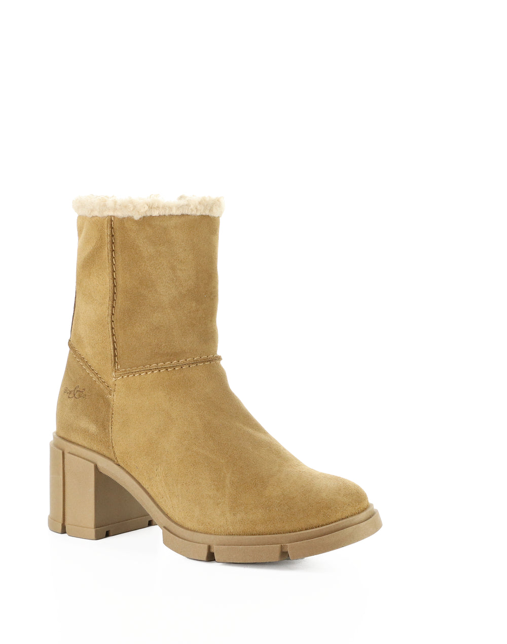 USHA CAMEL SUEDE/FAUX FUR
