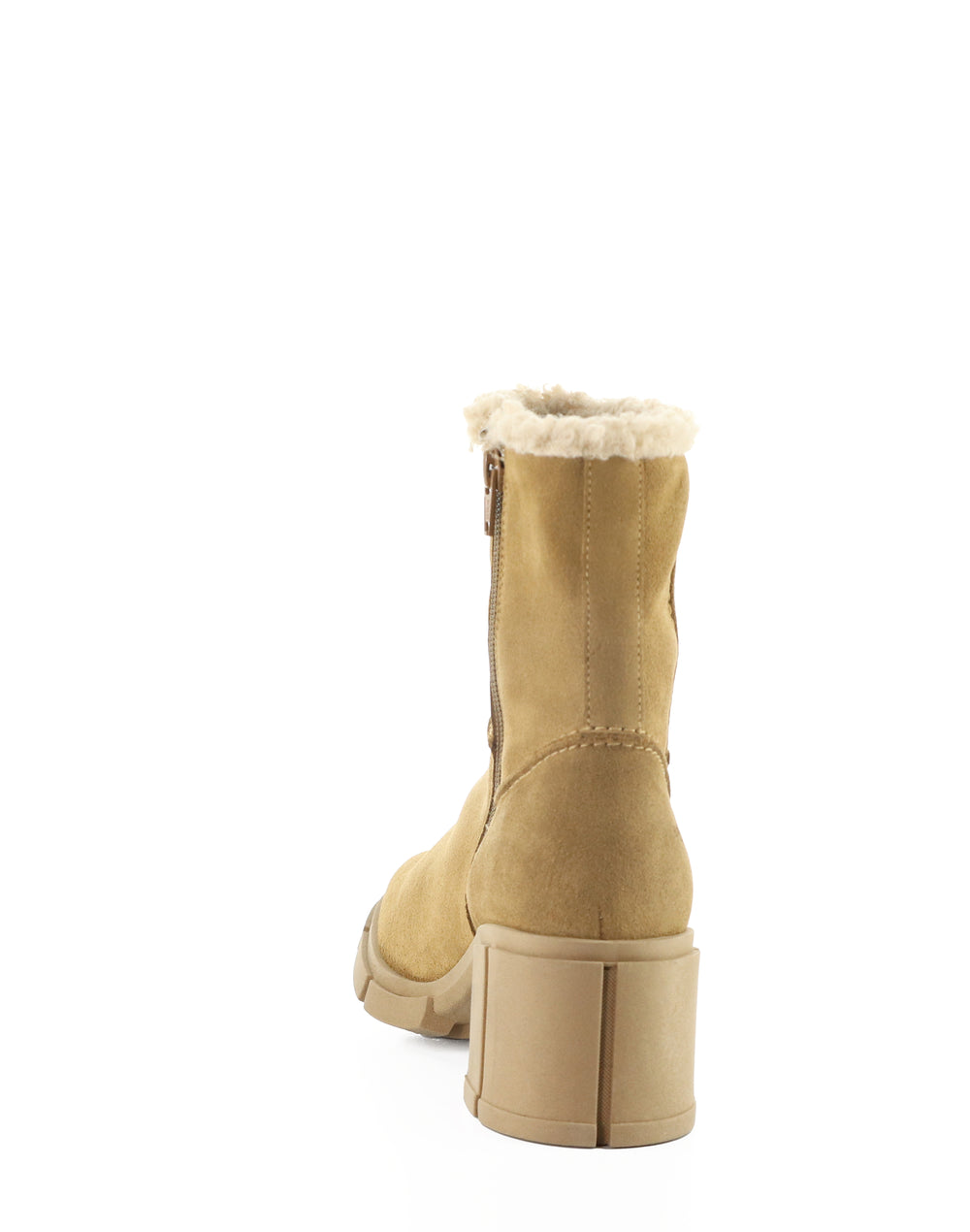 USHA CAMEL SUEDE/FAUX FUR