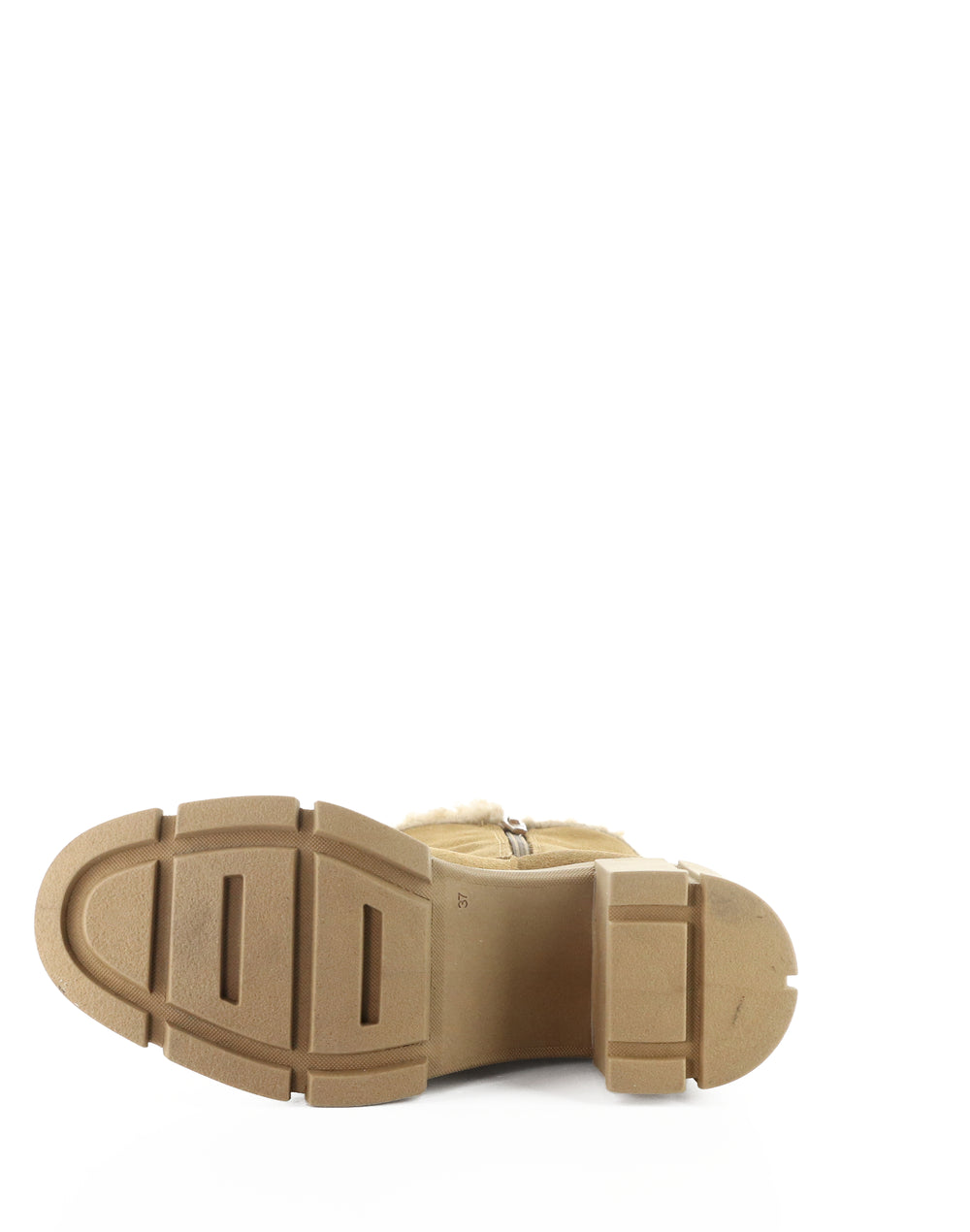 USHA CAMEL SUEDE/FAUX FUR
