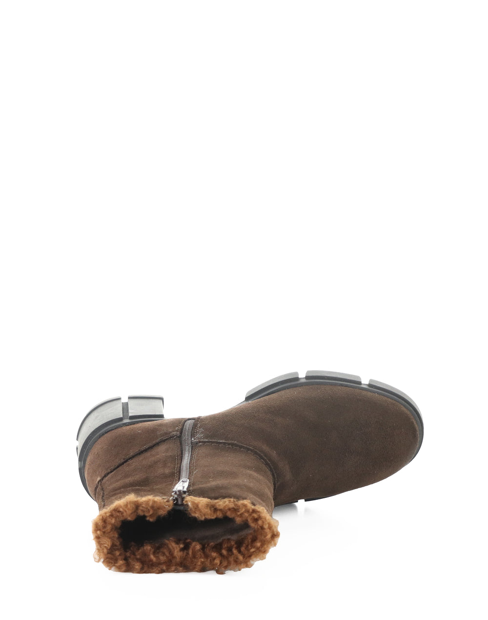 USHA DK BROWN SUEDE/FAUX FUR