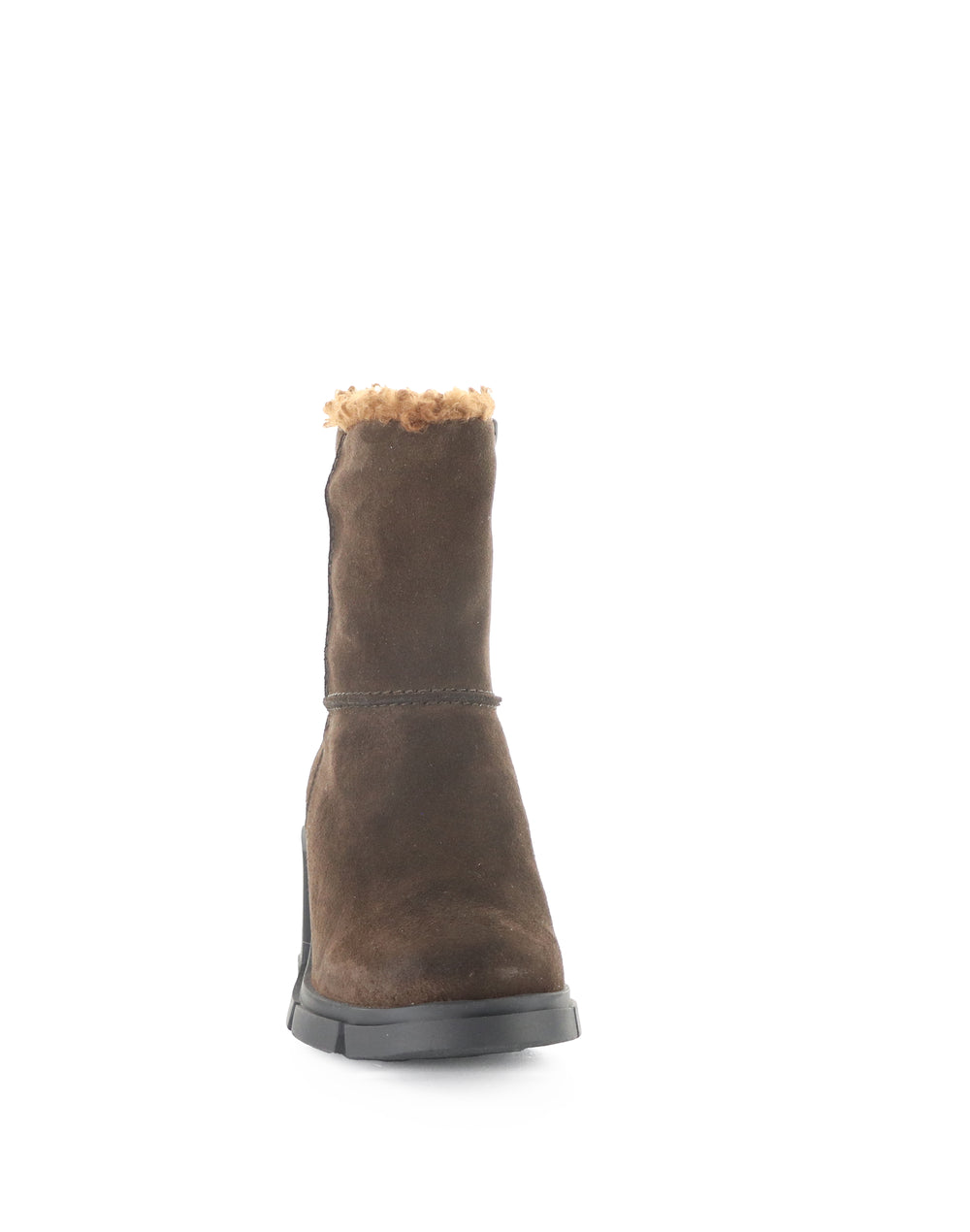 USHA DK BROWN SUEDE/FAUX FUR