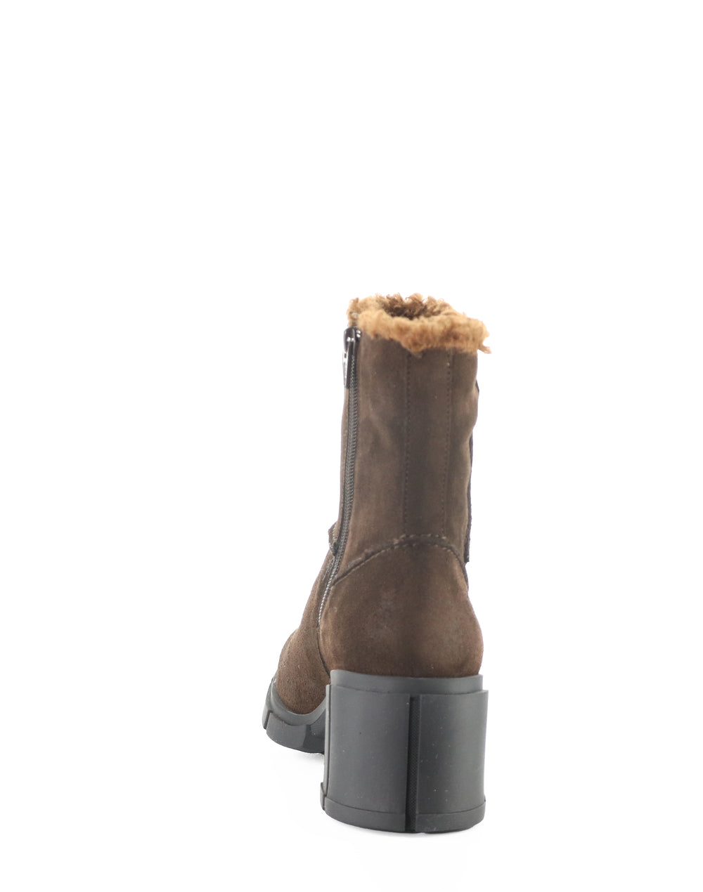 USHA DK BROWN SUEDE/FAUX FUR