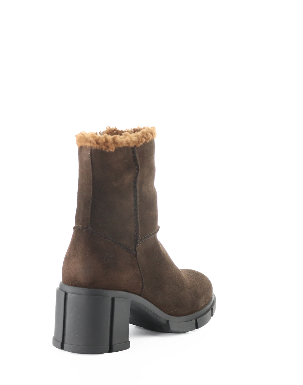 USHA DK BROWN SUEDE/FAUX FUR