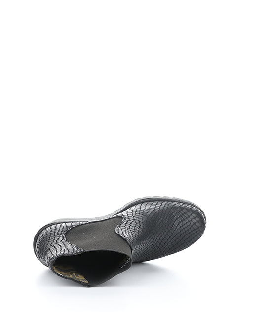 YADE398FLY 005 BLACK CROCO PRINT