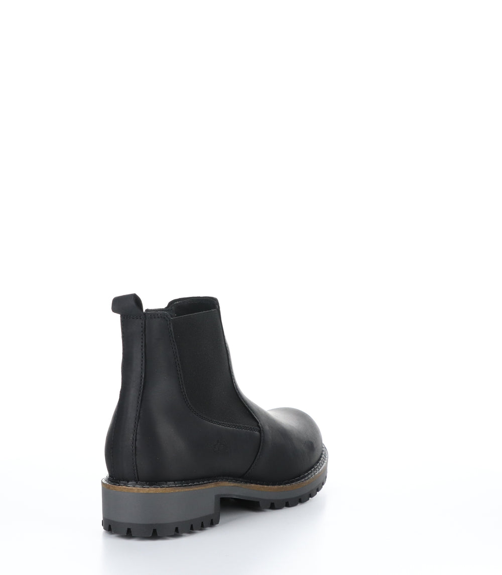 CORRIN Black Zip Up Ankle Boots