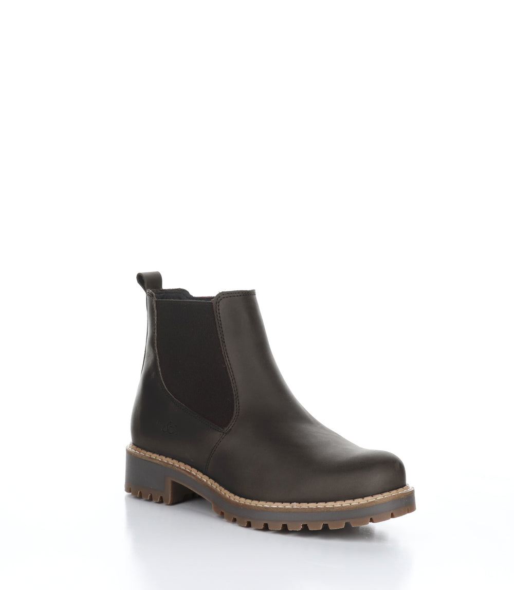 CORRIN Espresso Zip Up Ankle Boots