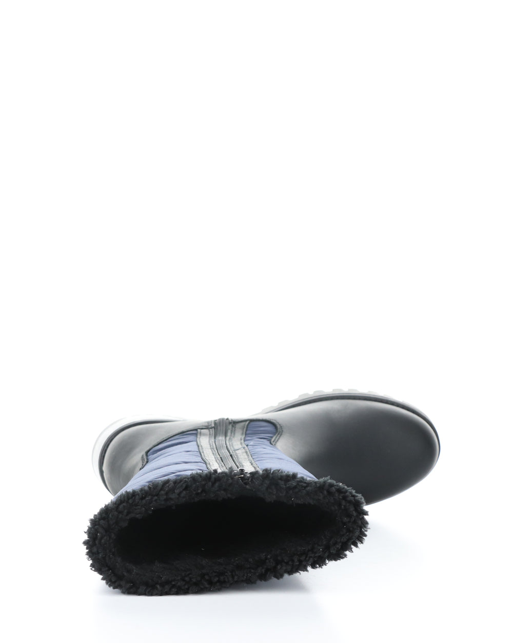 GRACEN PRIMA BLACK/NAVY Round Toe Boots