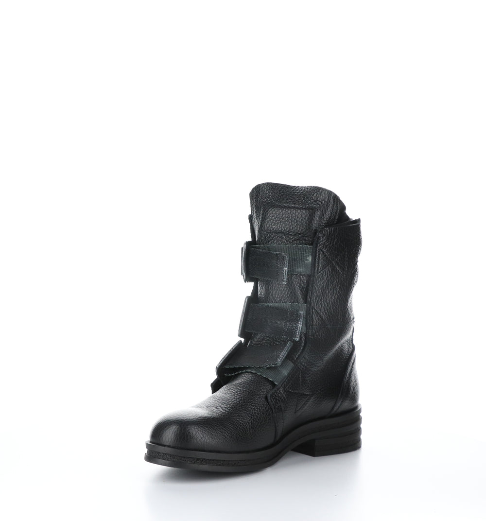 KIFF682FLY Black Round Toe Boots