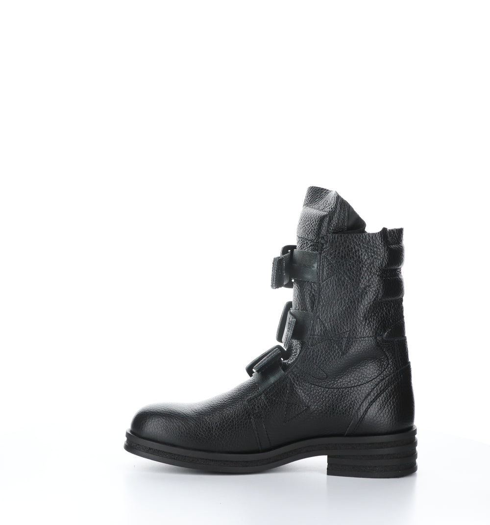 KIFF682FLY Black Round Toe Boots