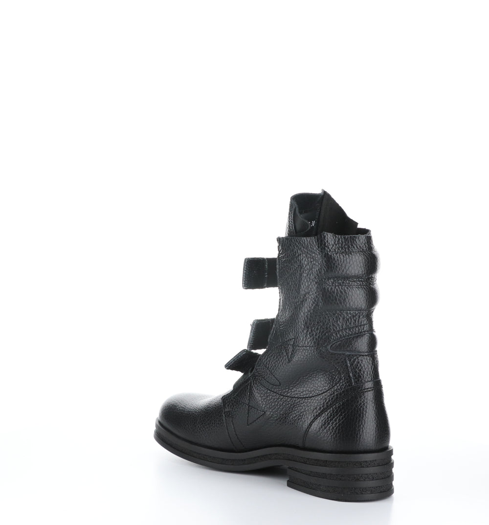 KIFF682FLY Black Round Toe Boots