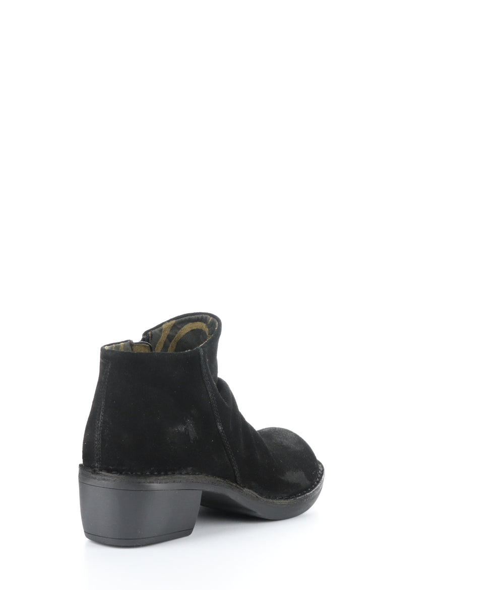 MERK093FLY 005 BLACK Round Toe Boots