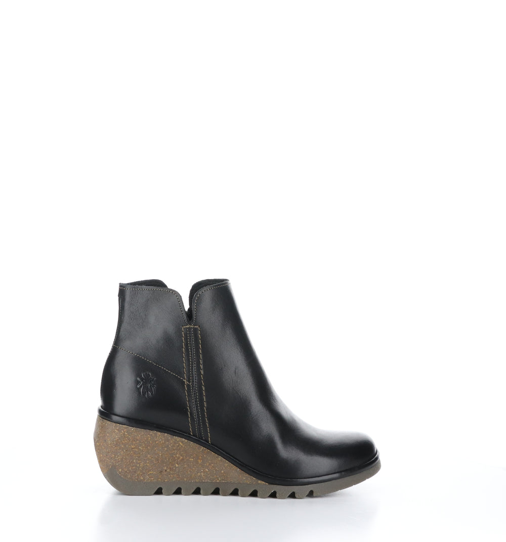 NILO256FLY Black Zip Up Ankle Boots