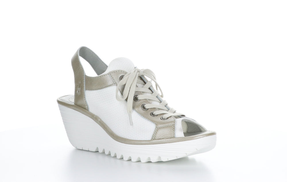 YEDU158FLY Silver (Cristal Sole) Lace-up Sandals