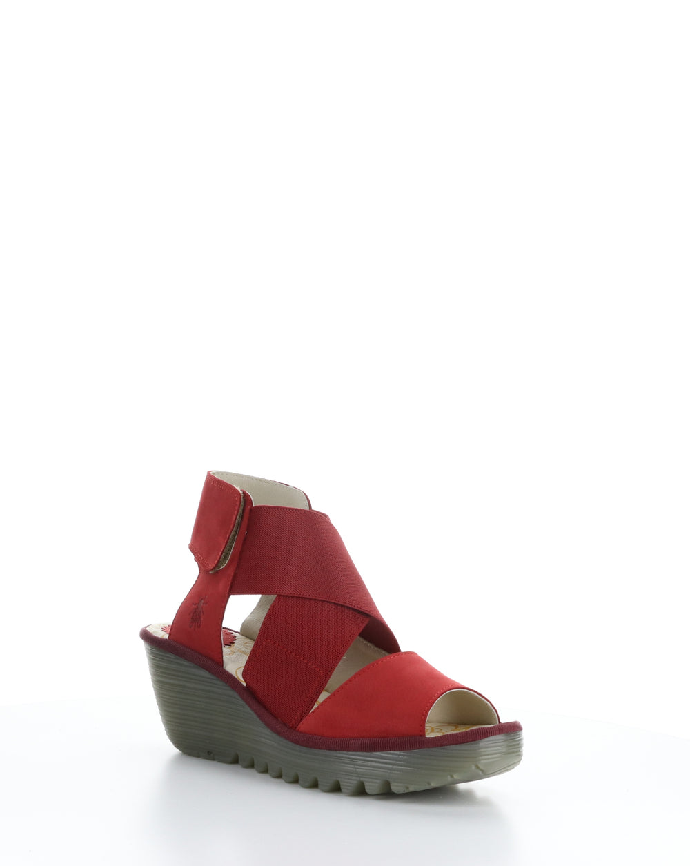 YUBA385FLY 008 LIPSTICK RED Elasticated Sandals