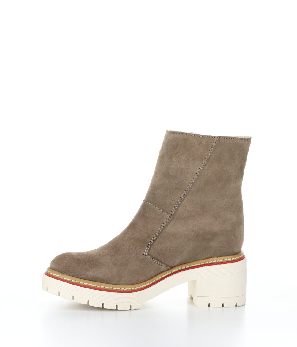 ZAP TAUPE Round Toe Boots