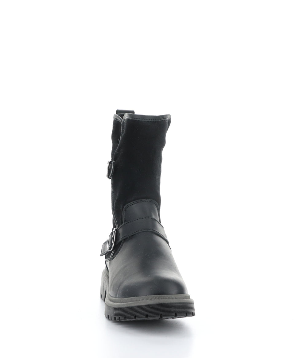 ANOVA BLACK Round Toe Boots