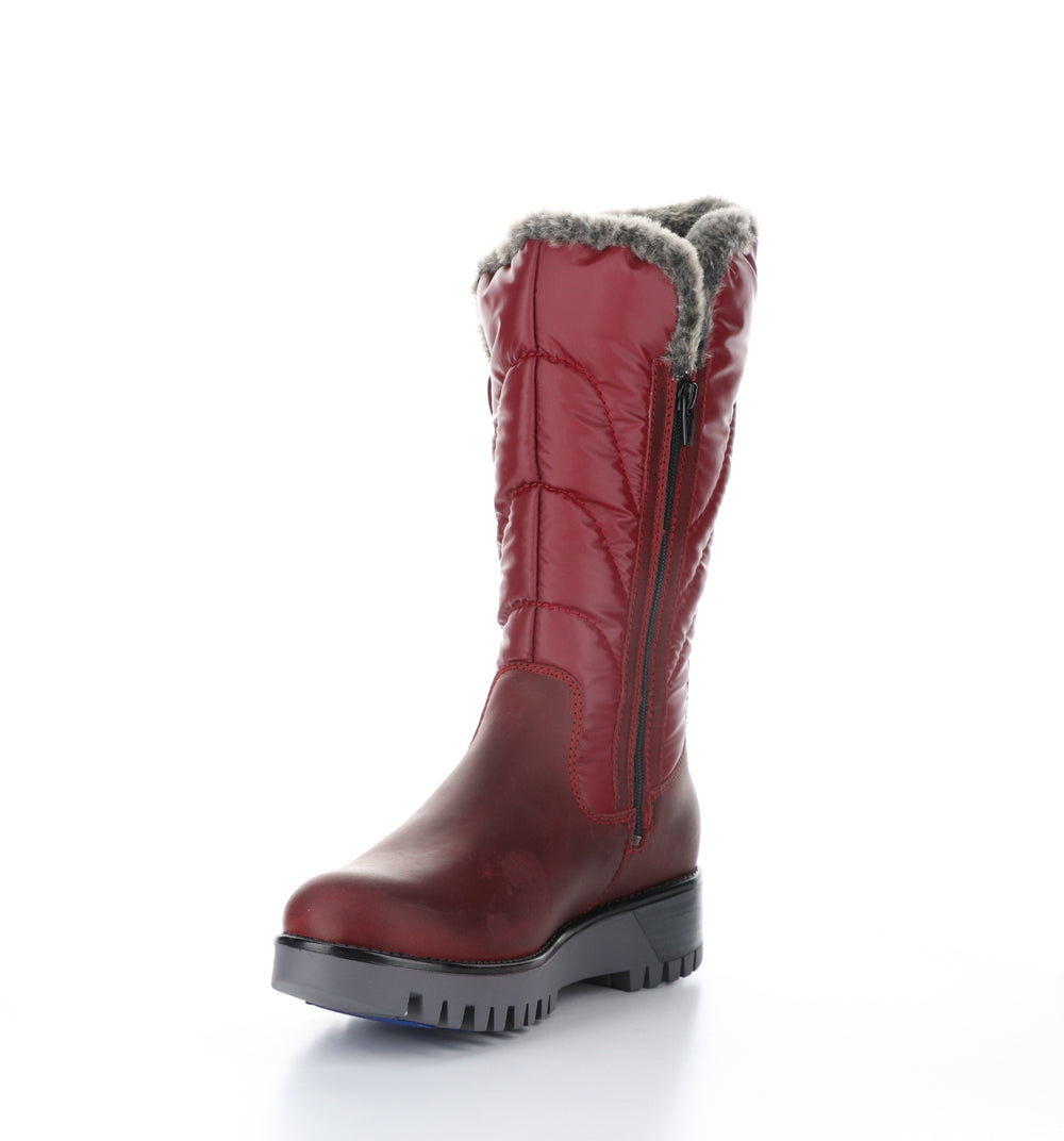 ASTRID Red/Greyblack Zip Up Boots