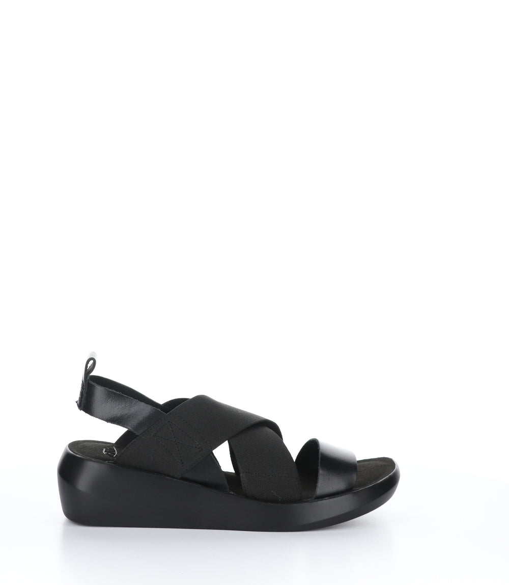 BAJI848FLY BLACK Wedge Sandals
