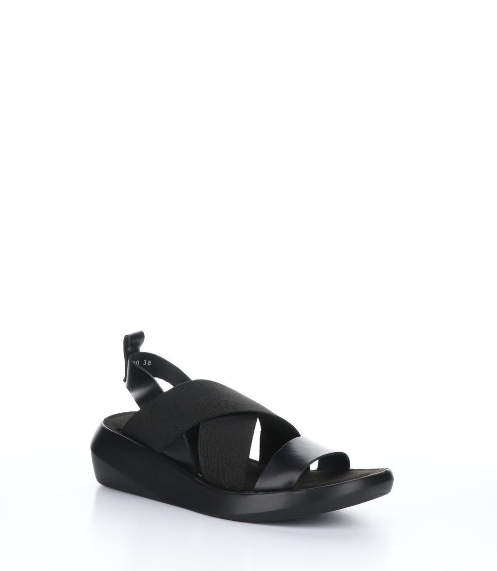 BAJI848FLY BLACK Wedge Sandals