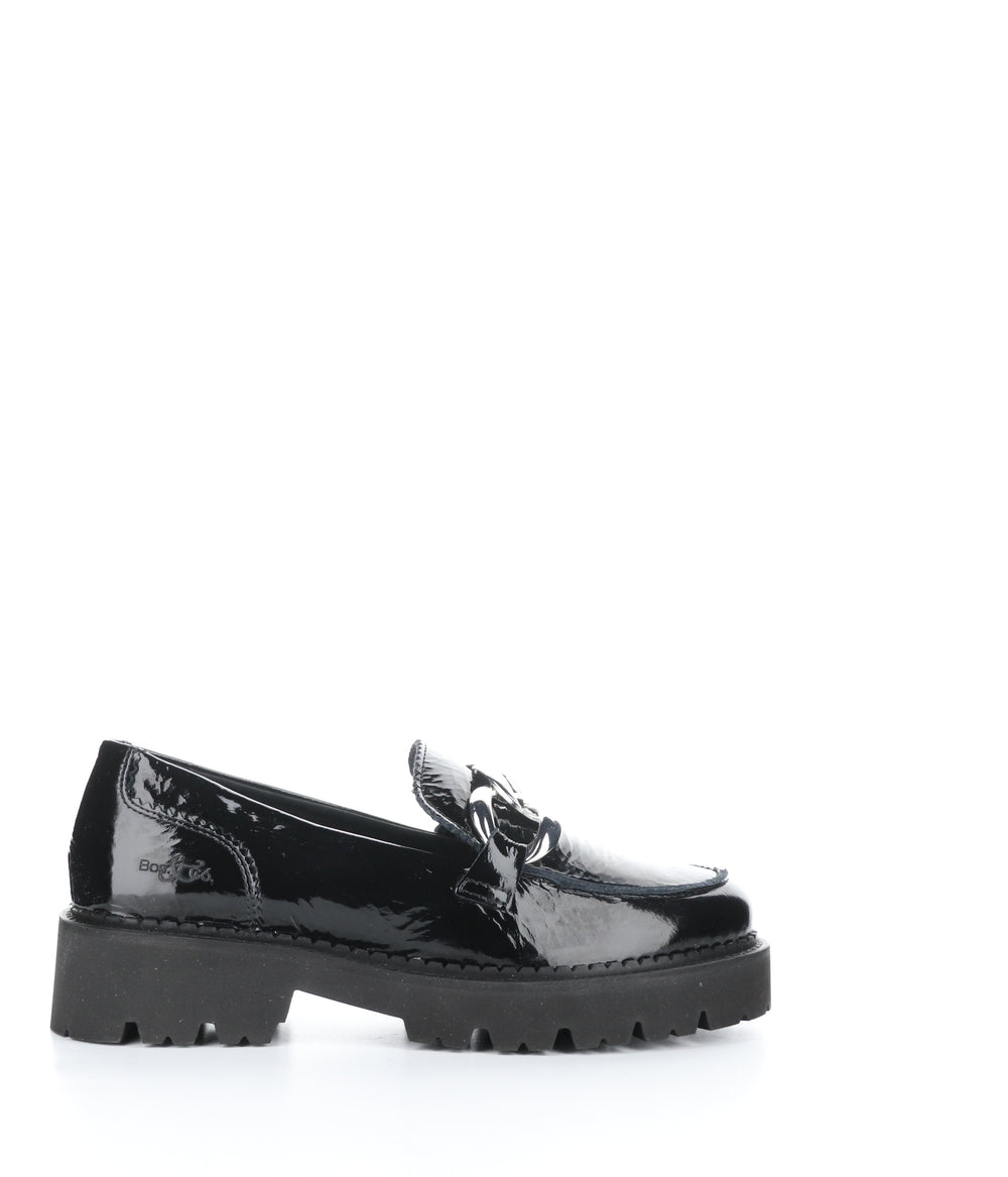 BASSE 002 Patent Black Slip-on Shoes