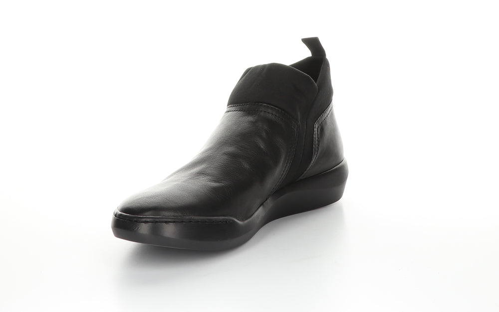 BELU598SOF BLACK Elasticated Ankle Boots