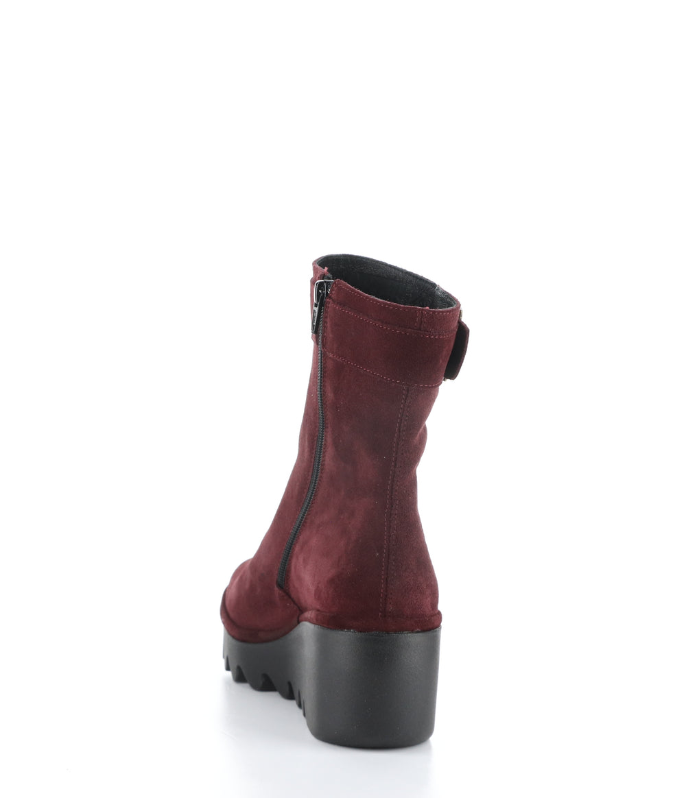 BEPP396FLY 001 WINE Round Toe Boots