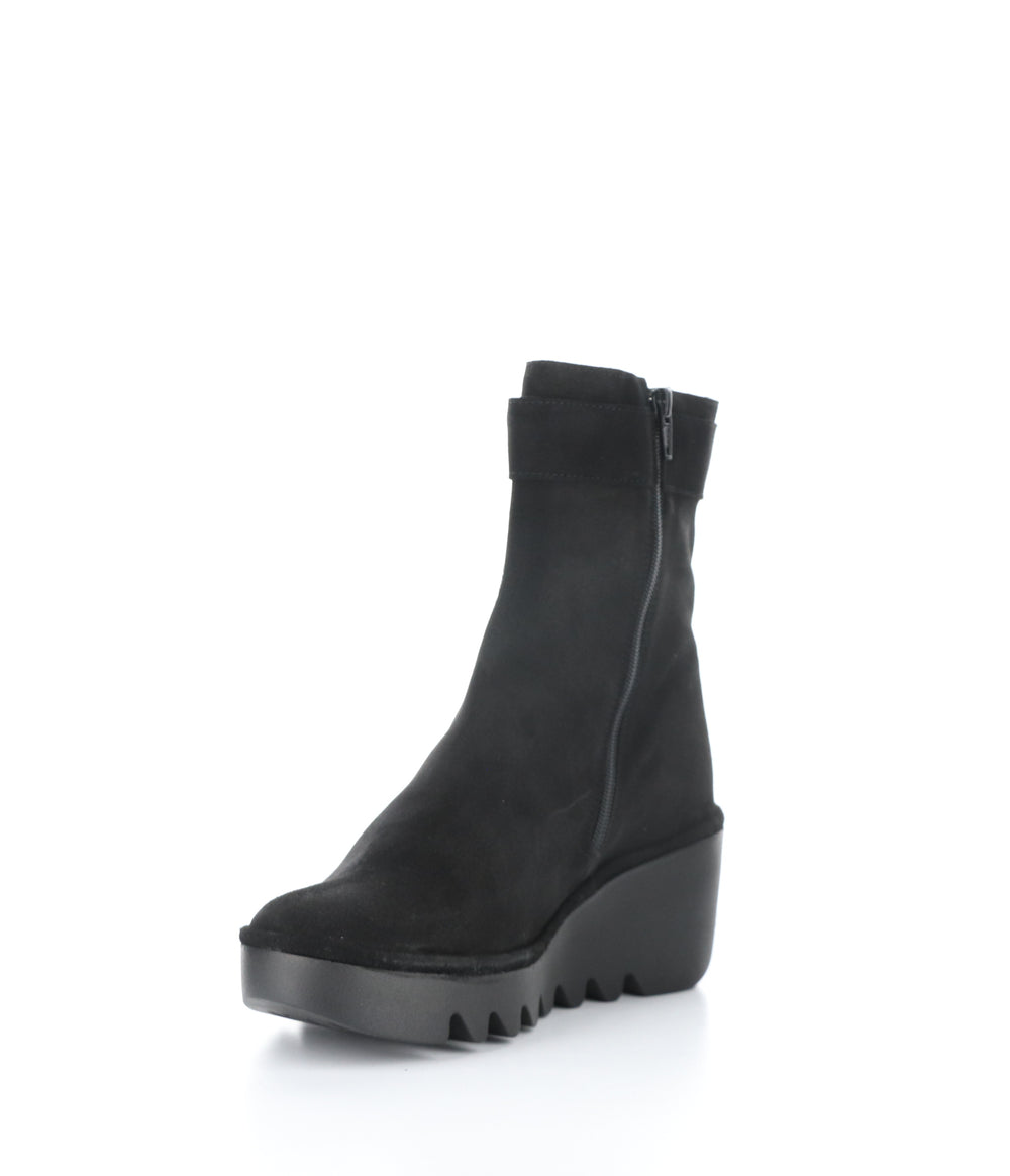 BEPP396FLY 005 BLACK Round Toe Boots