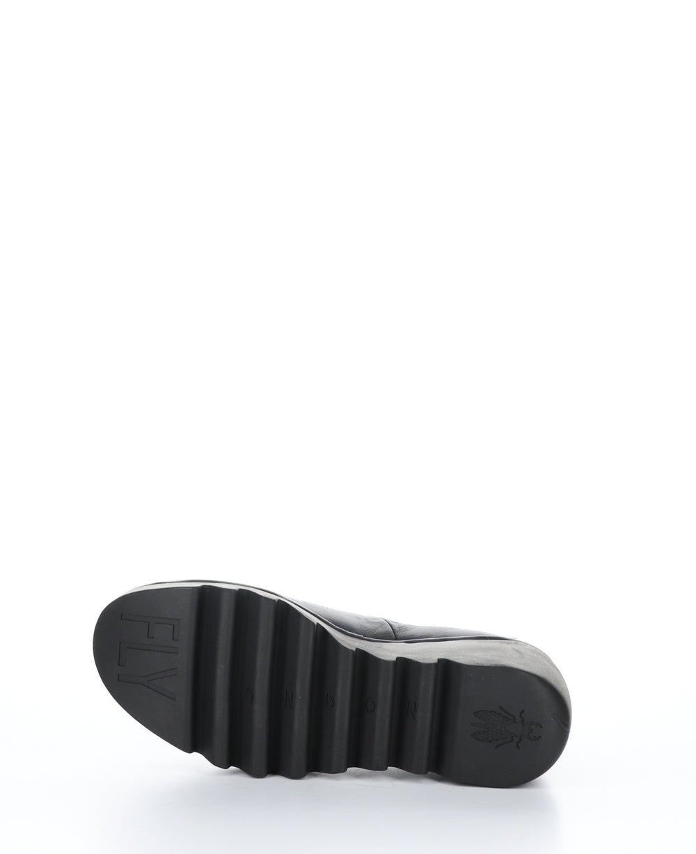 BESO246FLY Verona Black Wedge Shoes