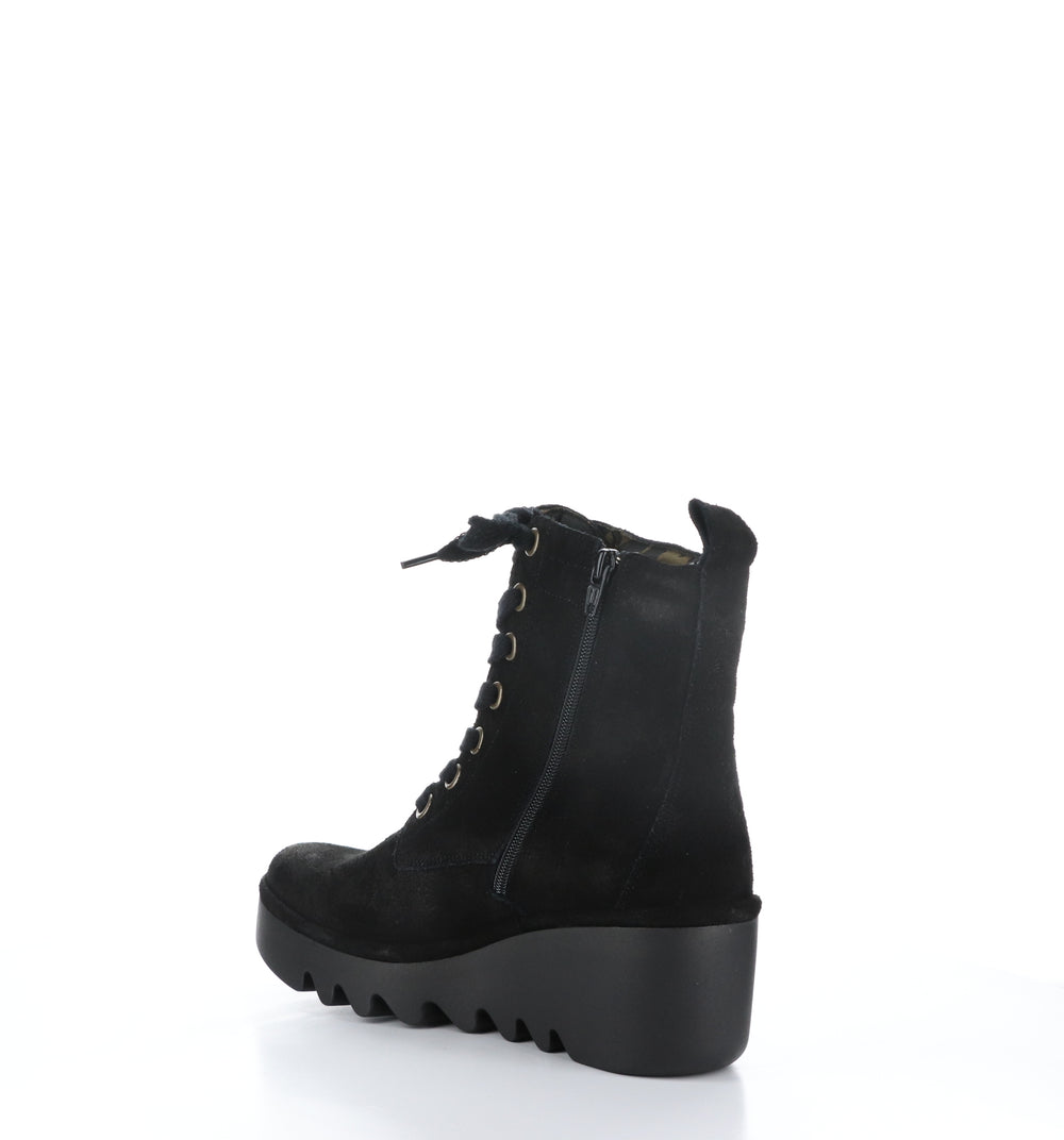 BIAZ329FLY Black Zip Up Boots