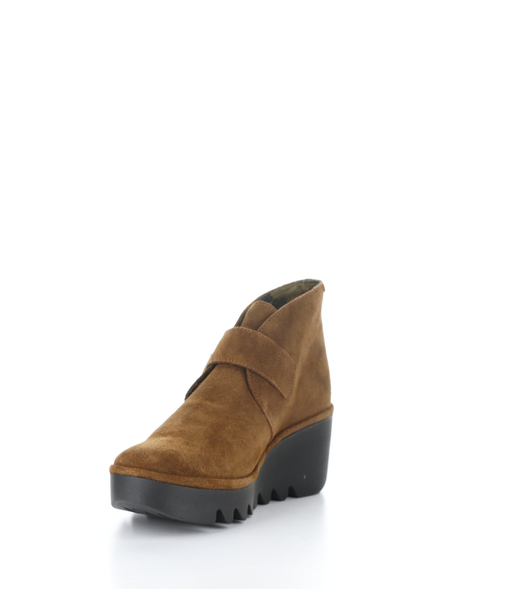 BIRT397FLY 002 CAMEL Round Toe Boots