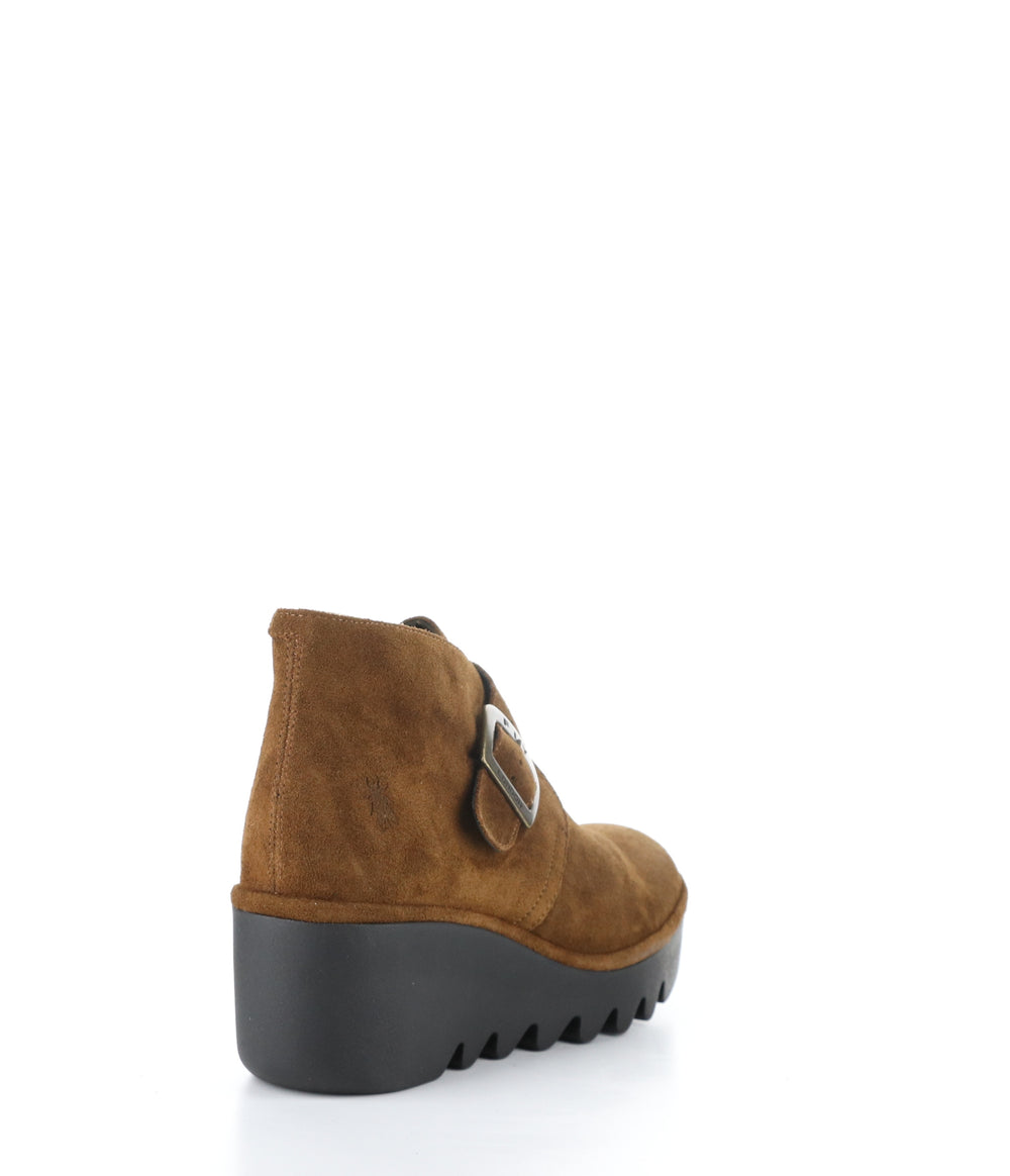 BIRT397FLY 002 CAMEL Round Toe Boots
