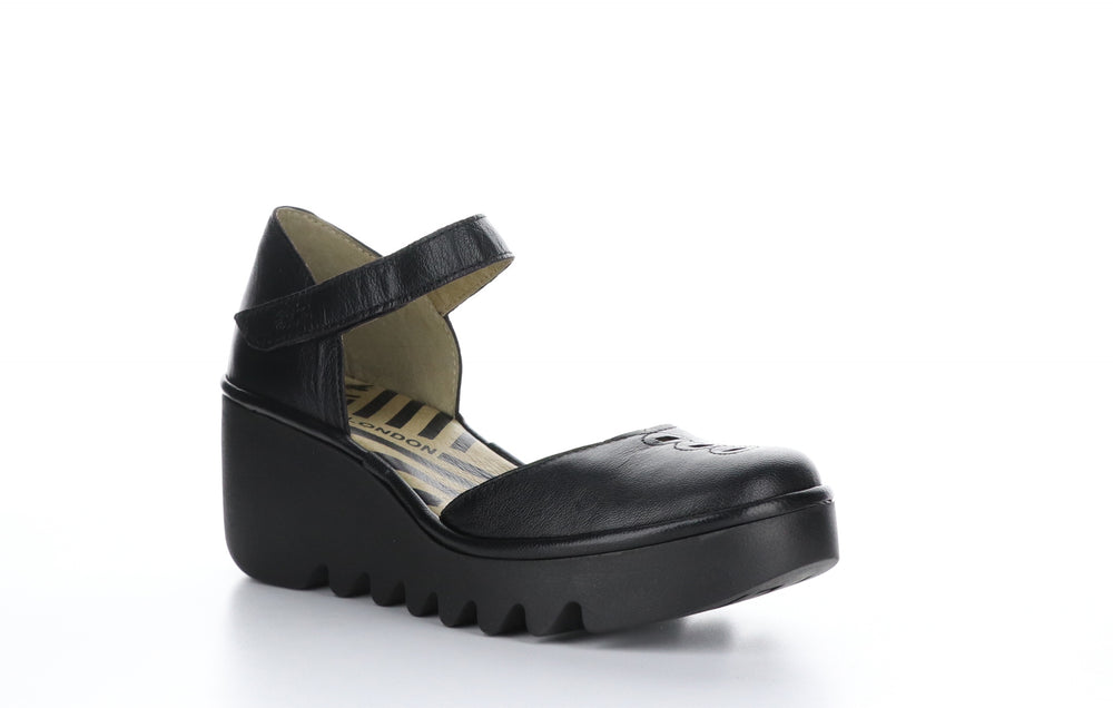 BISO305FLY Mousse Black Ankle Strap Sandals
