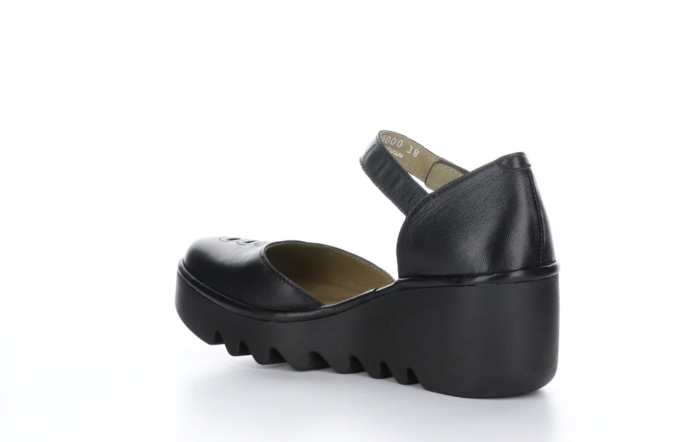 BISO305FLY Mousse Black Ankle Strap Sandals