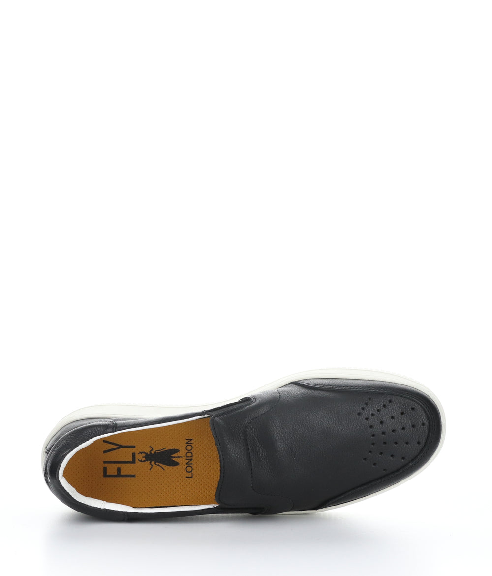 BOWL515FLY BLACK Round Toe Shoes