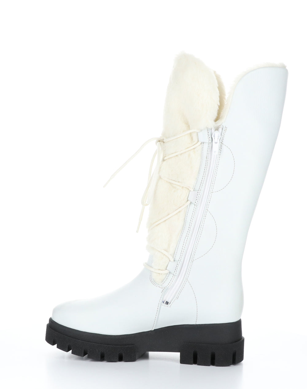 CABAL White Zip Up Boots
