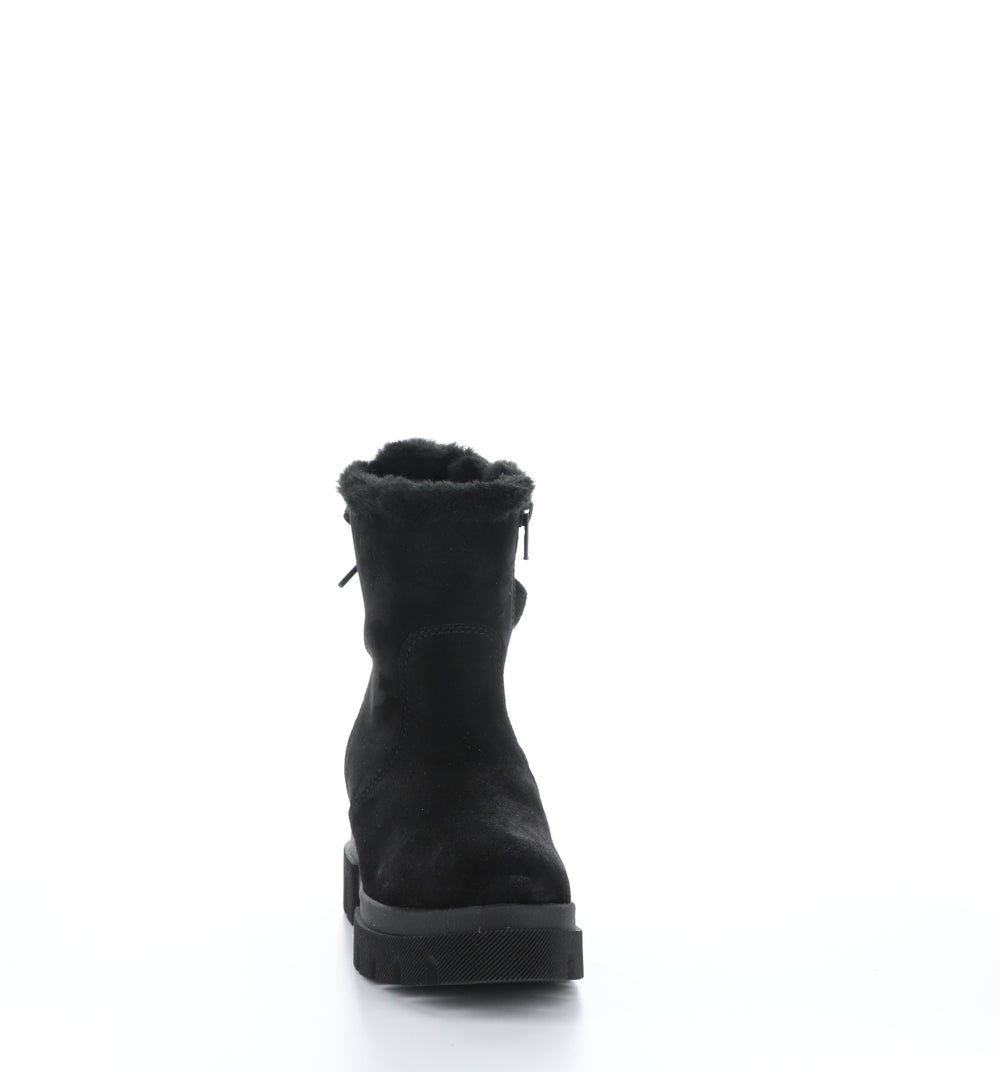 CACHET Black Zip Up Boots