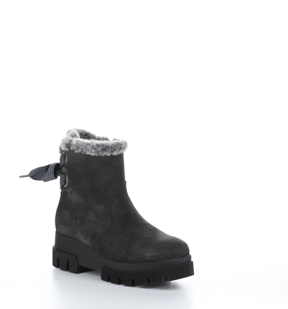 CACHET Grey/Black/Grey Zip Up Boots