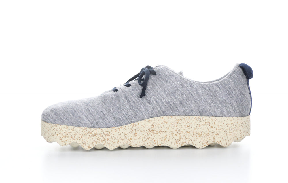 CAMP_L Grey Merino Wool Lace-up Trainers