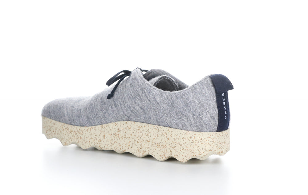 CAMP_M Grey Merino Wool Lace-up Trainers