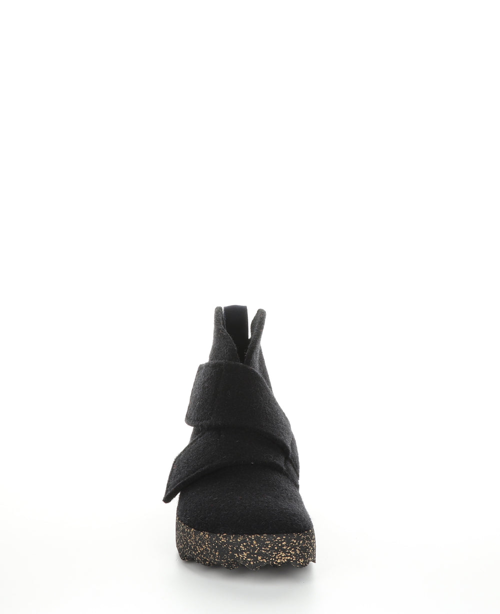 CASE L Black Velcro Boots