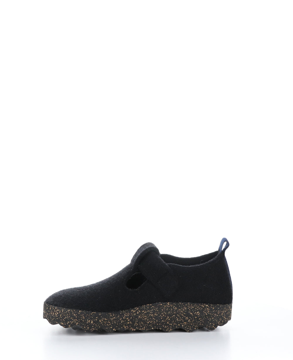 CATE085ASP Black Round Toe Shoes