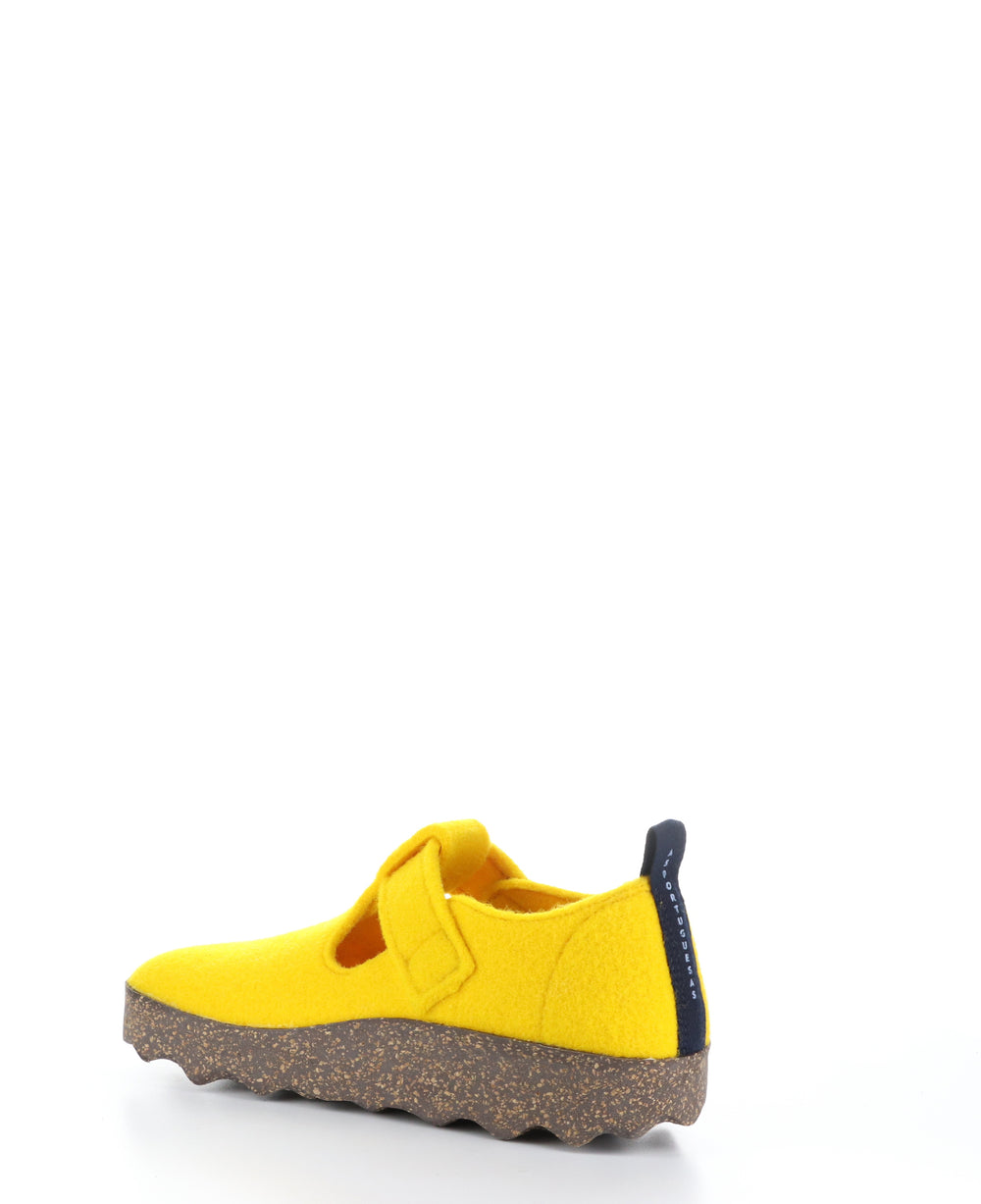CATE085ASP Yellow Round Toe Shoes