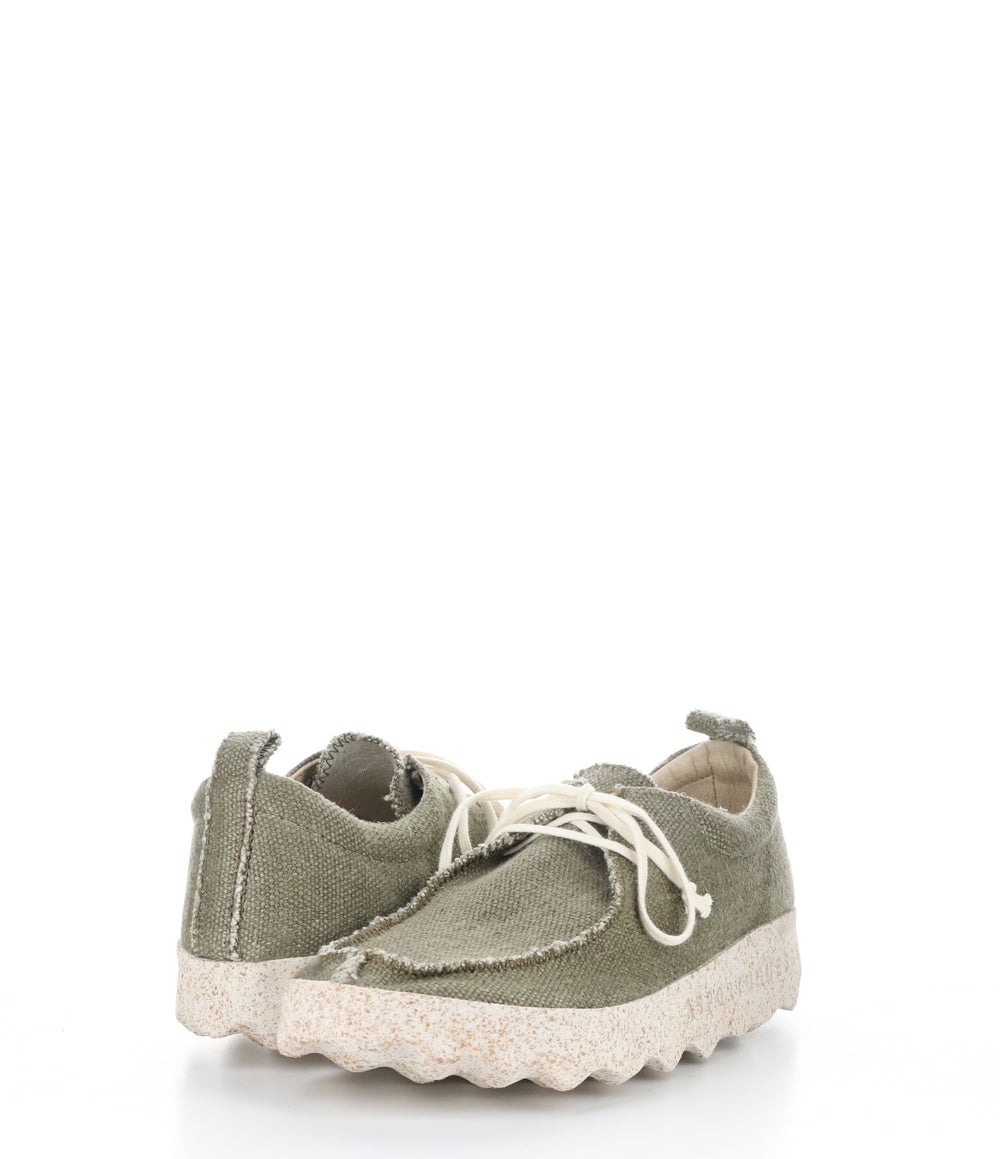 CHAT025ASP MIL GREEN/NAT Round Toe Shoes